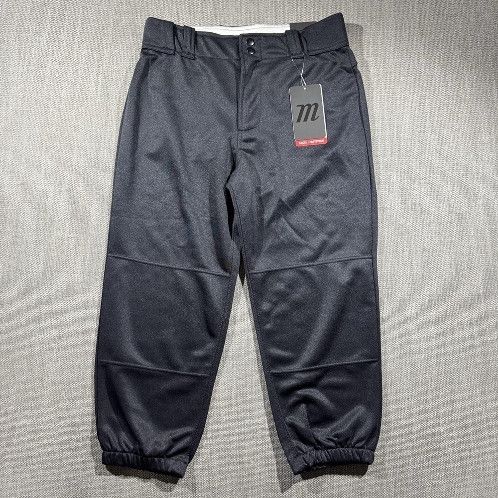Marucci Pants Womens Medium Black Fastpitch Softball Baseball Jogger Elastic Hem